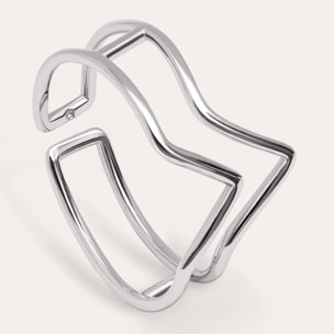 Anillo Double Peak Plata