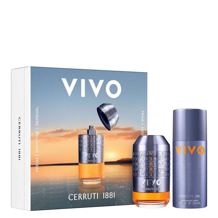 Vivo - Coffret Eau de Parfum 60ml + Déodorant Spray Parfumé 150ml