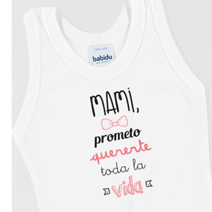 Body bebé tirantes personalizado frases