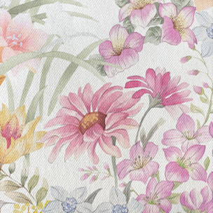 Nappe imprimée anti-tâches MULTICOLORE LOTO
