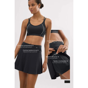Gonna sportiva donna Nero
