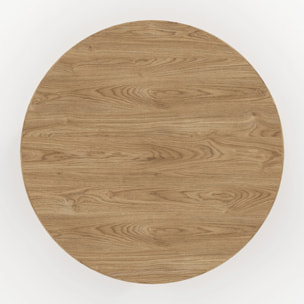 Table basse ronde en bois massif de mindi - Galia