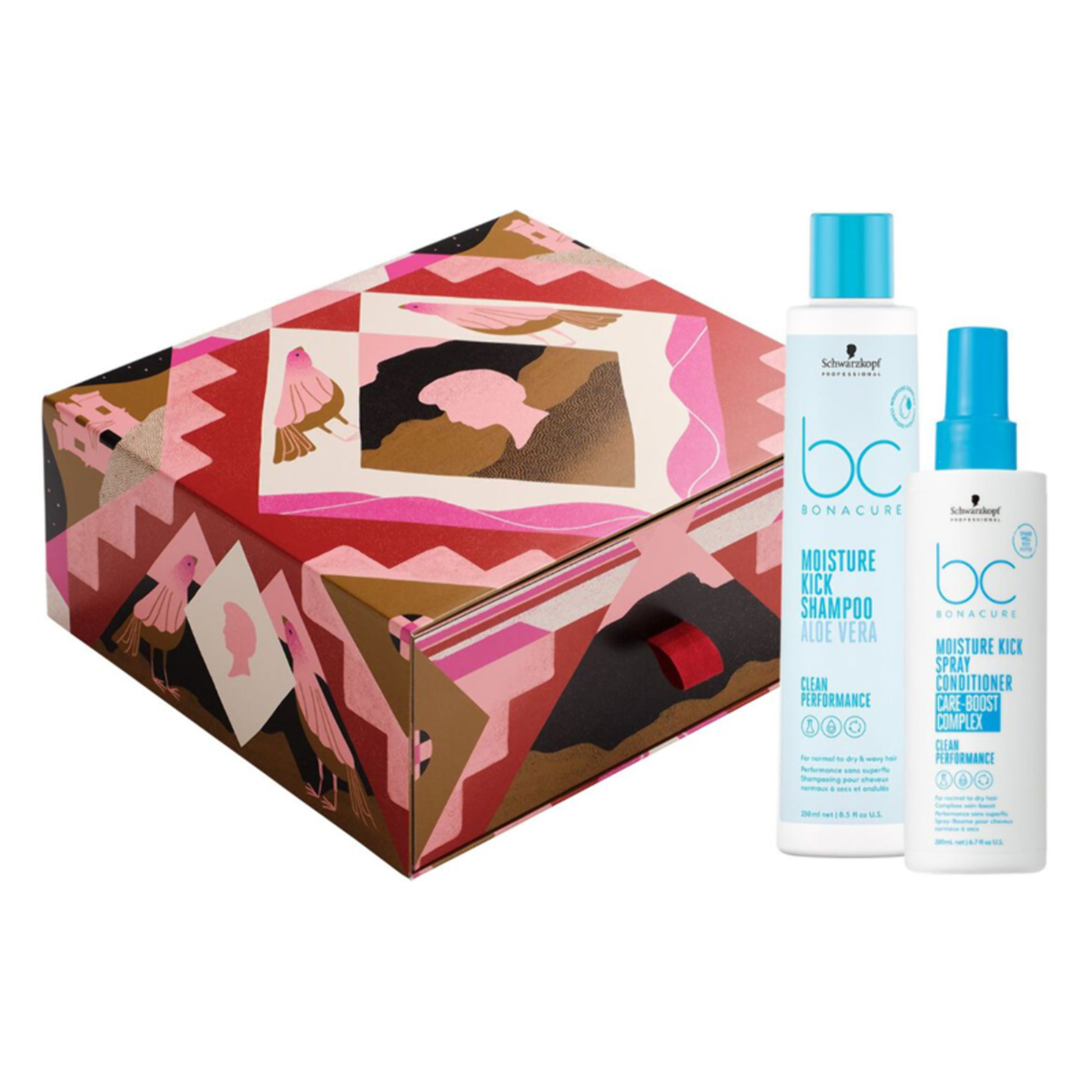 SCHWARZKOPF Set BC Bonacure Moisture Kick Shampoo 250ml + Spray Conditiioner 200ml