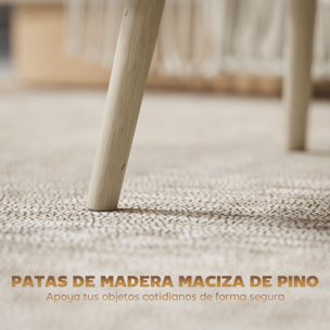 Mesa de Centro Elevable, Mesa de Café para Salón, Comedor, con Compartimentos Ocultos de Almacenaje y Patas de Pino, 91x56-80,5x43-57,5 cm, Roble