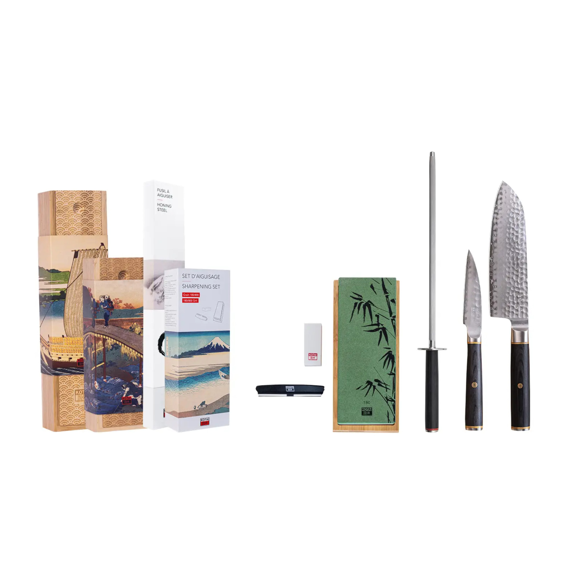 Set de Base de Couteaux (4 pièces) - Collection Pakka San-Mai