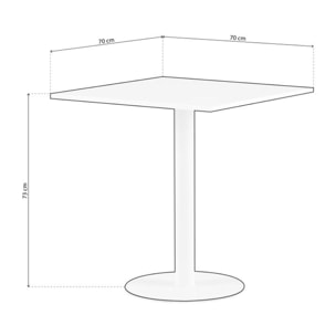 Mesa de exterior Glot Blanco