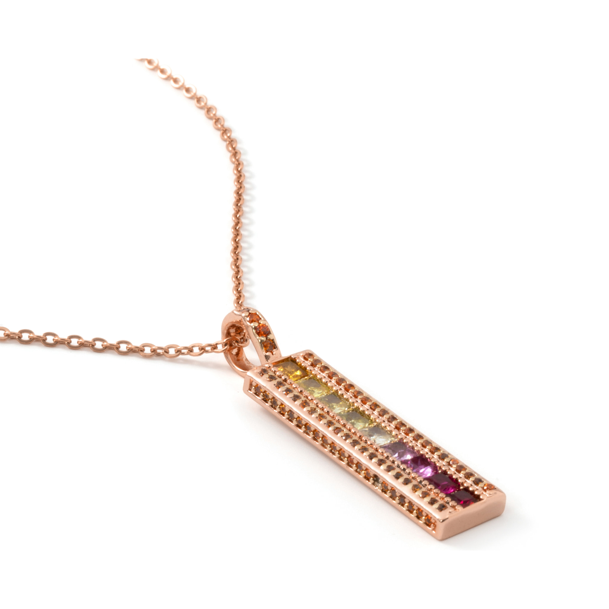 Collar Bu acabado oro rosa 18k