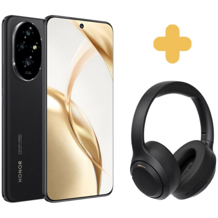 Smartphone HONOR Pack 200 Noir + Headphone