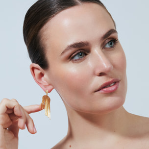 Pendientes acabado en oro amarillo de 18k