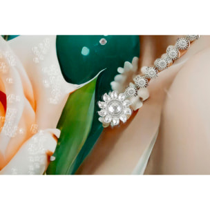 DIPINTO SU TELA LACCATO FANTASY C/CORNICE -B- CM 72X4X102