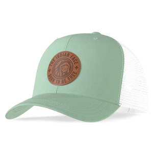 Gorras The Indian Face Born to be Free Green / White