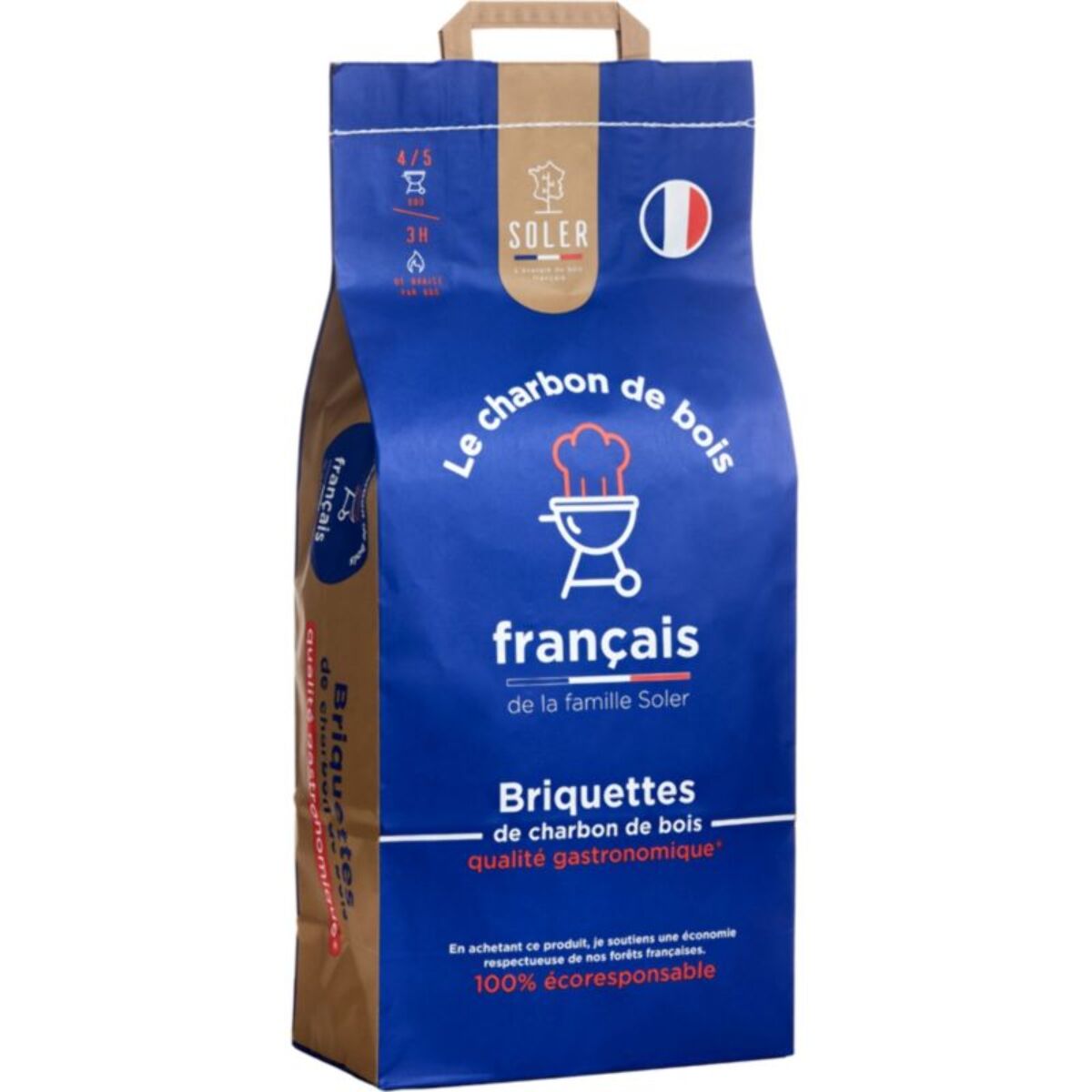 Briquette de charbon SOLER Briquette de charbon de bois 7.5 kg