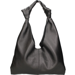 Borsa a spalla da donna In Vera pelle Made in Italy 40x42x2 cm