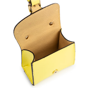 Annicco mini bolso de mano y bandolera mujer. Piel auténtica acabado Dollaro.