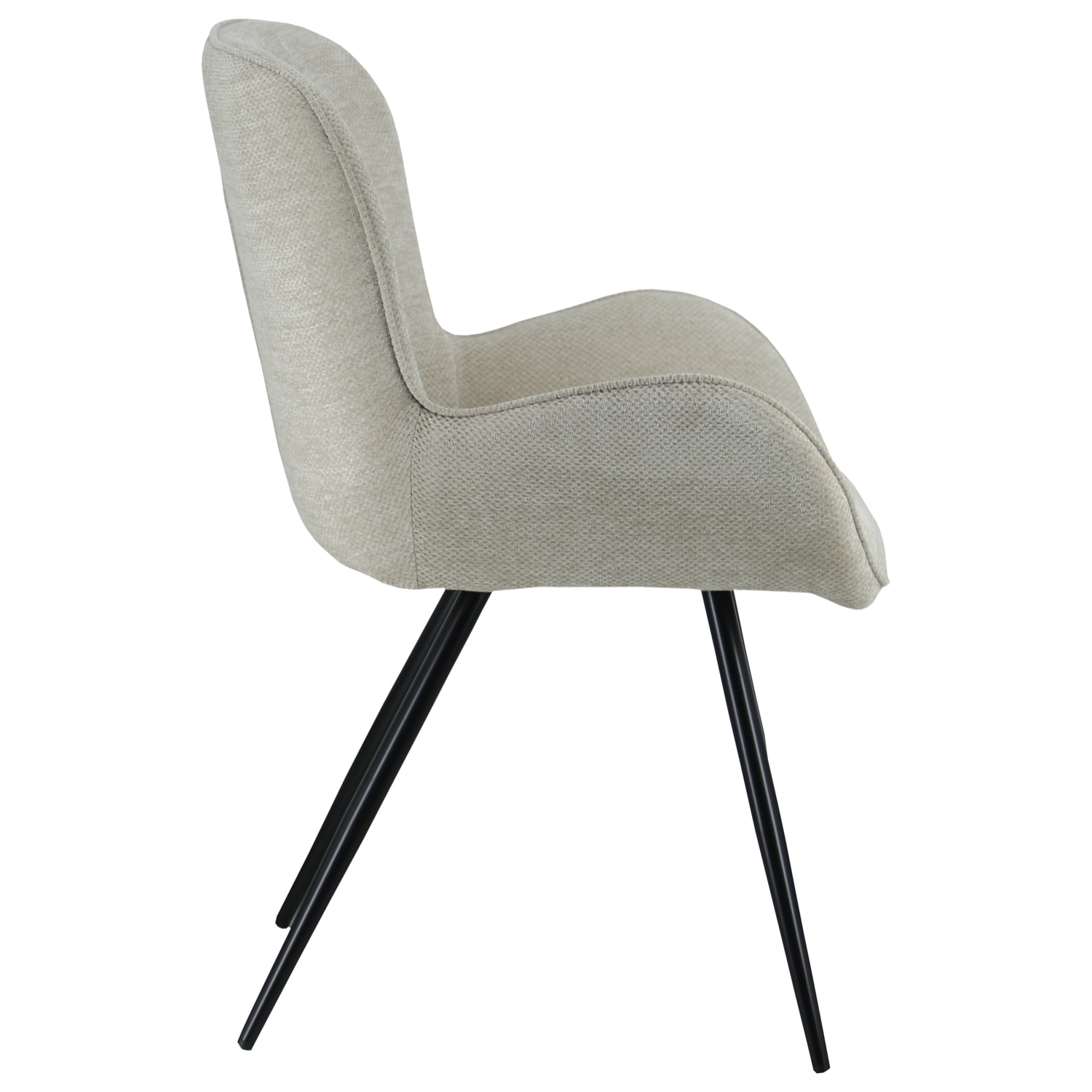 Chaise en chenille beige EVA