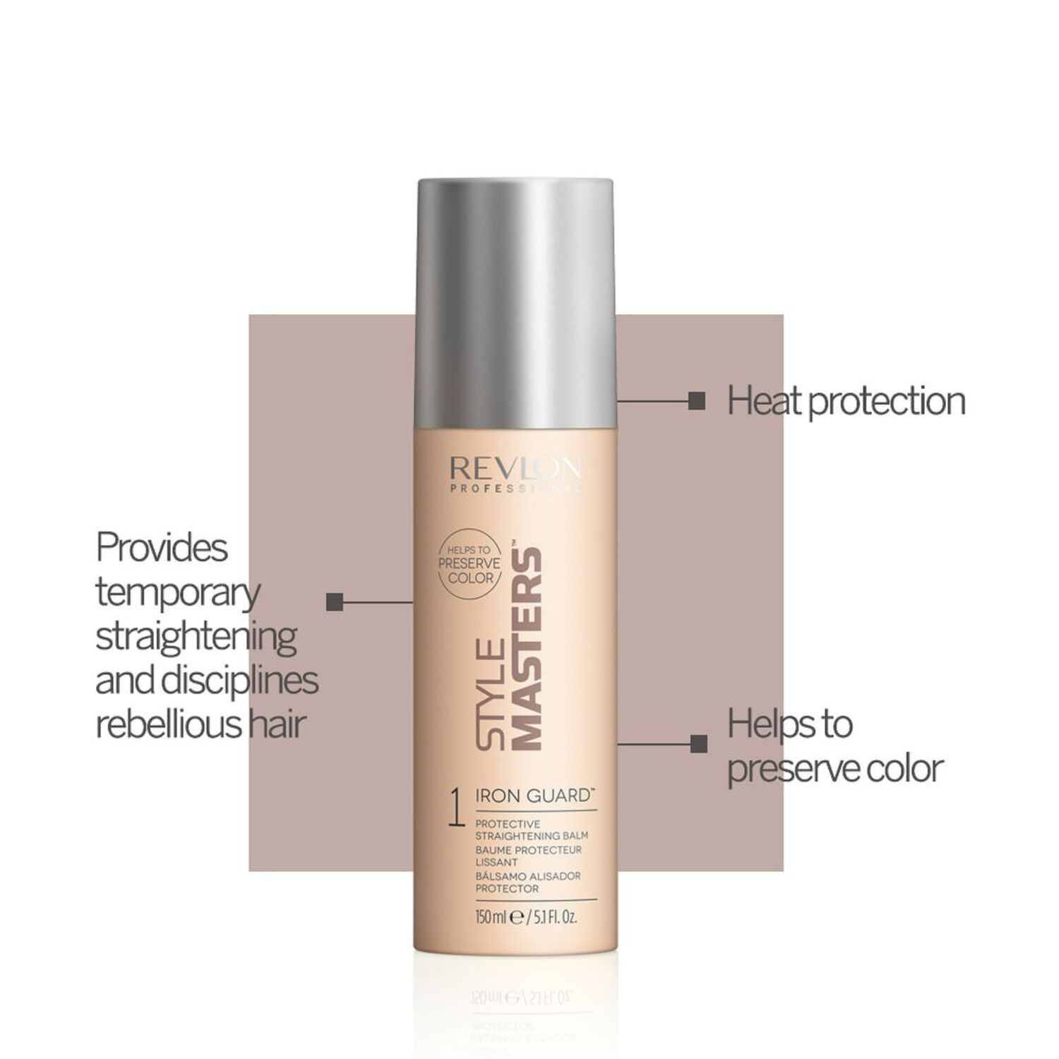 STYLE MASTERS™ SMOOTH IRON GUARD™ - Baume Lissant - Cheveux Bouclés