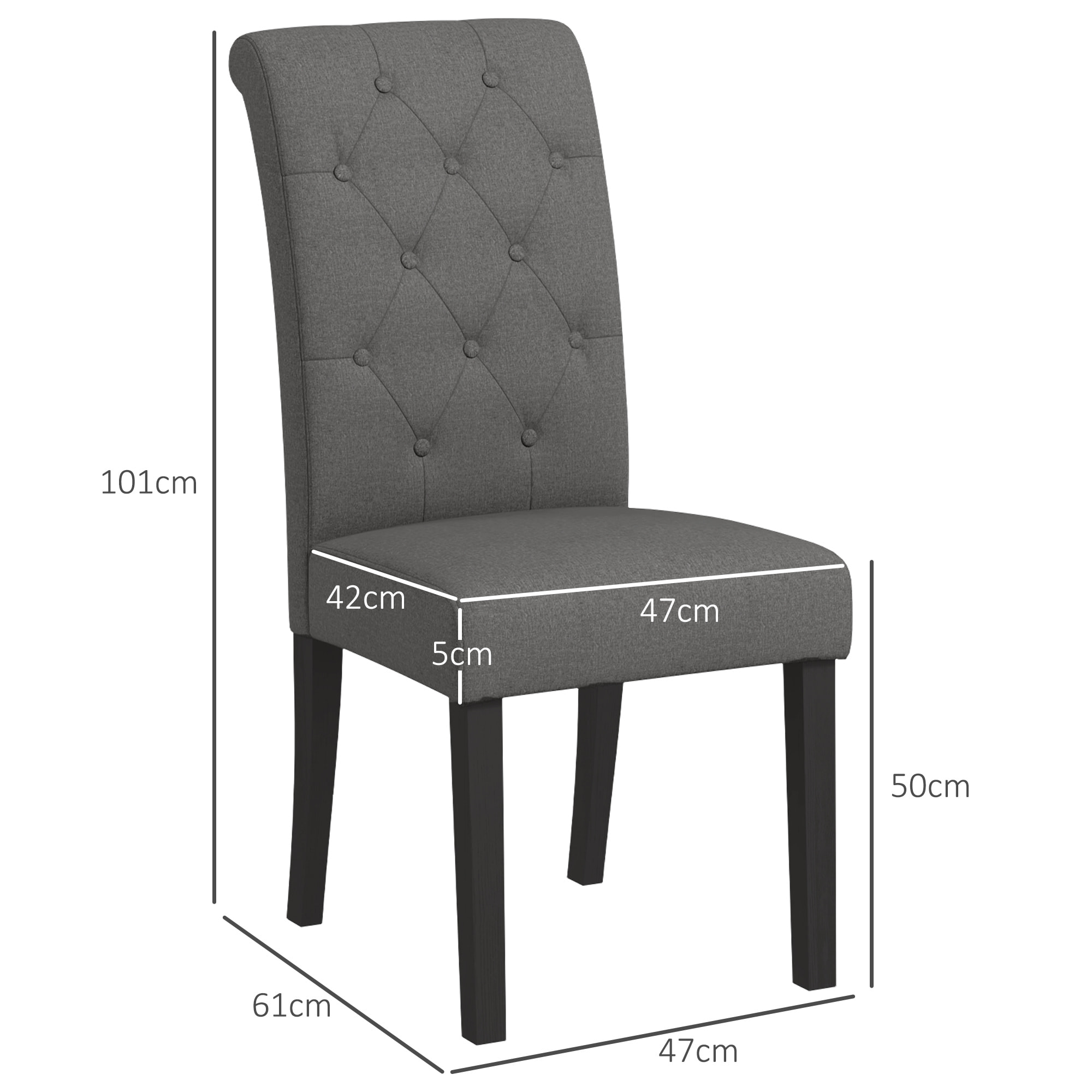 Lot de 2 chaises – Confortables et élégantes – Style moderne