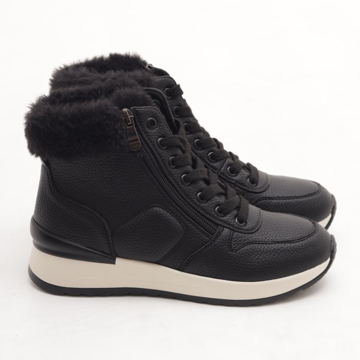 STIVALETTO SNEAKERS ZIP NERO