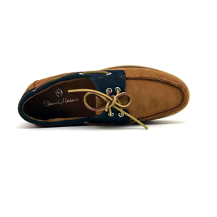 Zapatos Náuticos para Hombre - Duca di Morrone Santiago Suede Brown/Blue