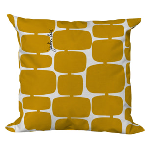 Lot de 2 coussins extérieur - 40x40x15 - FUTURISTE CUMIN