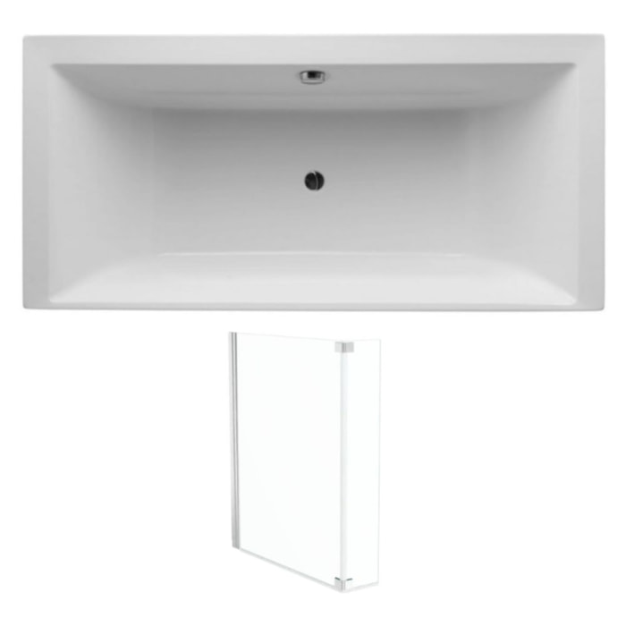Baignoire Evok + pare bain