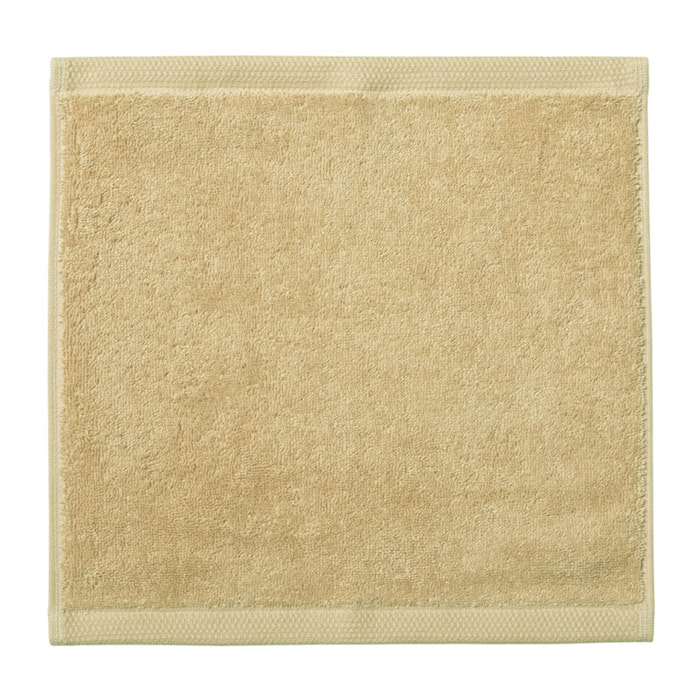 Carré visage uni en coton biologique, ESSENTIEL, Jaune Pollen