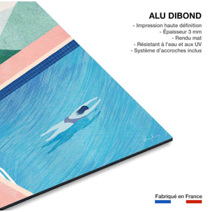 Tableau paysage nature swimming pool  Tableau alu Dibond