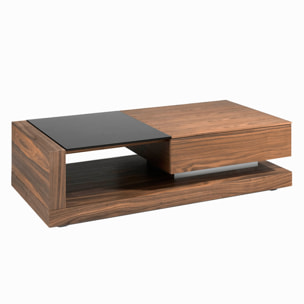 Mesa de centro de Angel Cerda de nogal 130x70x36cm
