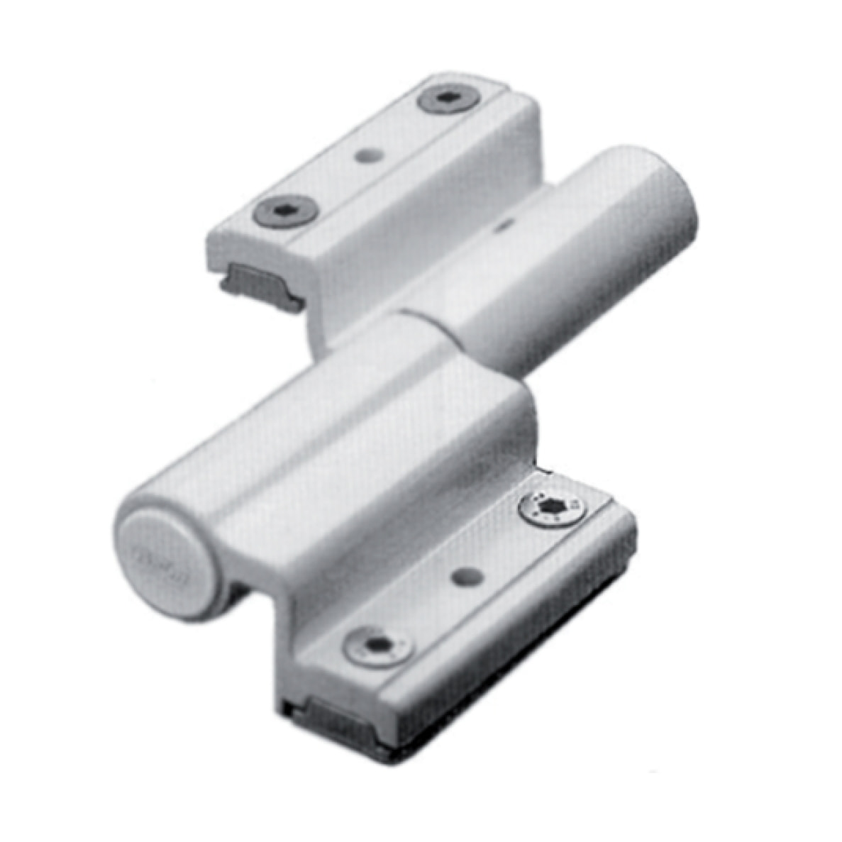 Paumelle à clamer porte fenêtre Venice Baby FAPIM gorge 12x15 - Blanc 9016 - 5603C-QX