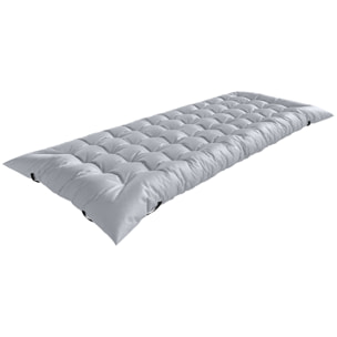 Matelas de camping pliable polyester gris clair