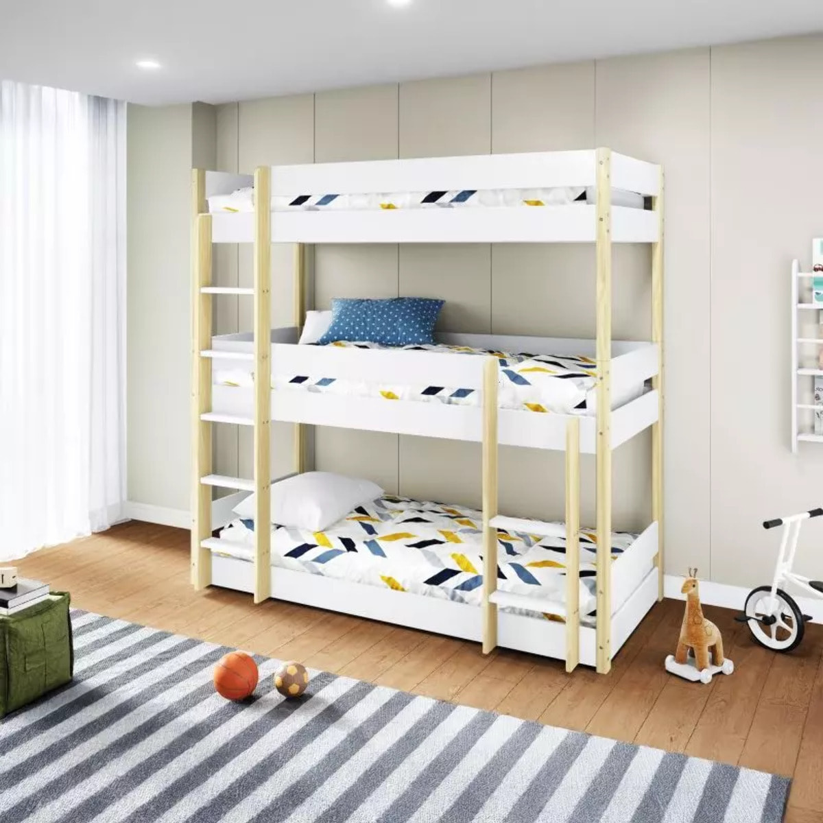 Litera Tristack Blanco - Oak Soft