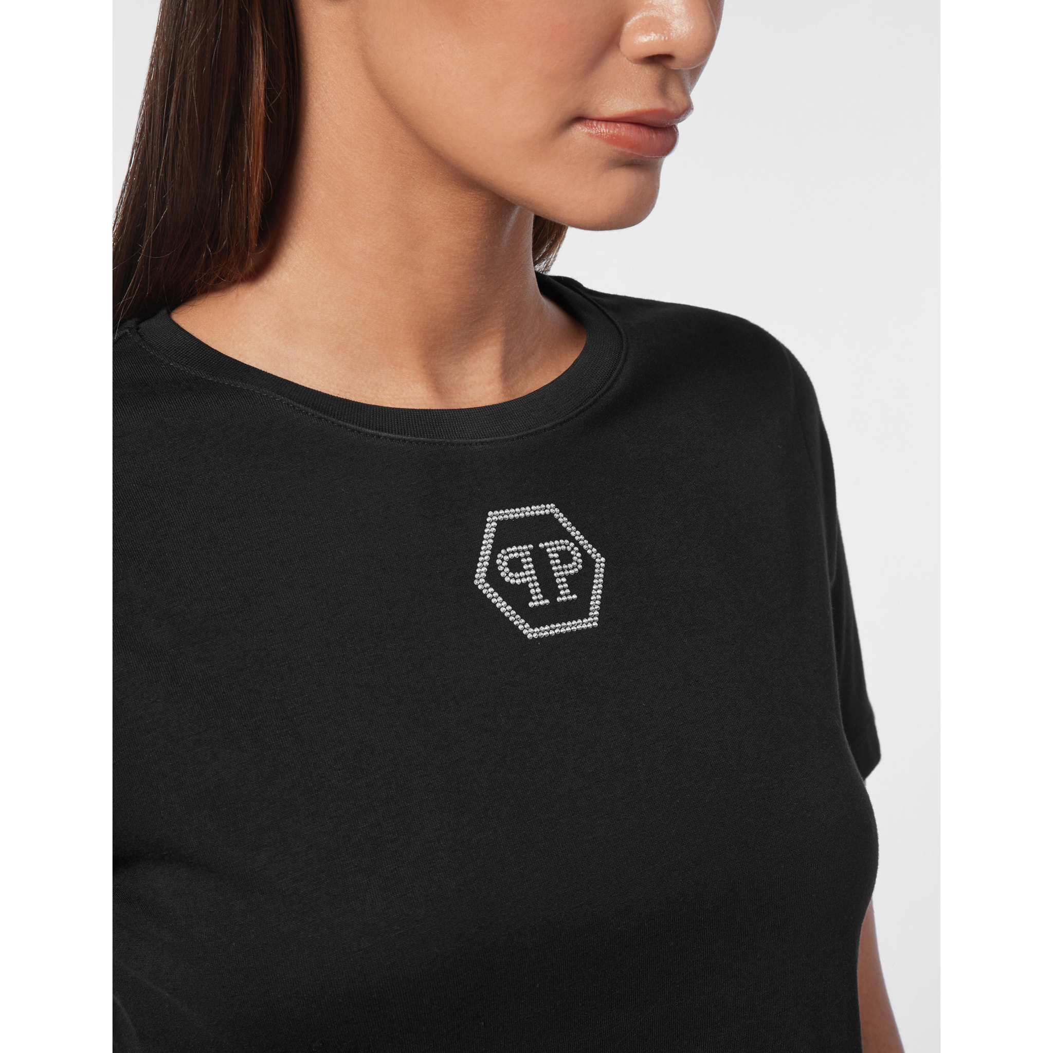 PHILIPP PLEIN T-Shirt Round Neck HEXAGON