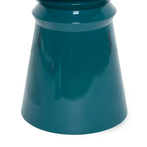 Table d'appoint Jaya ronde D.38cm bleu