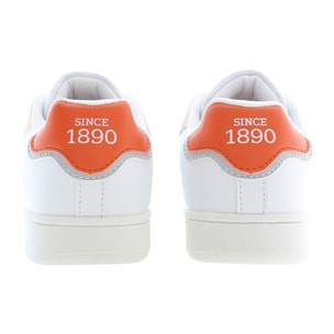 Sneakers U.S. Polo Assn White Orange