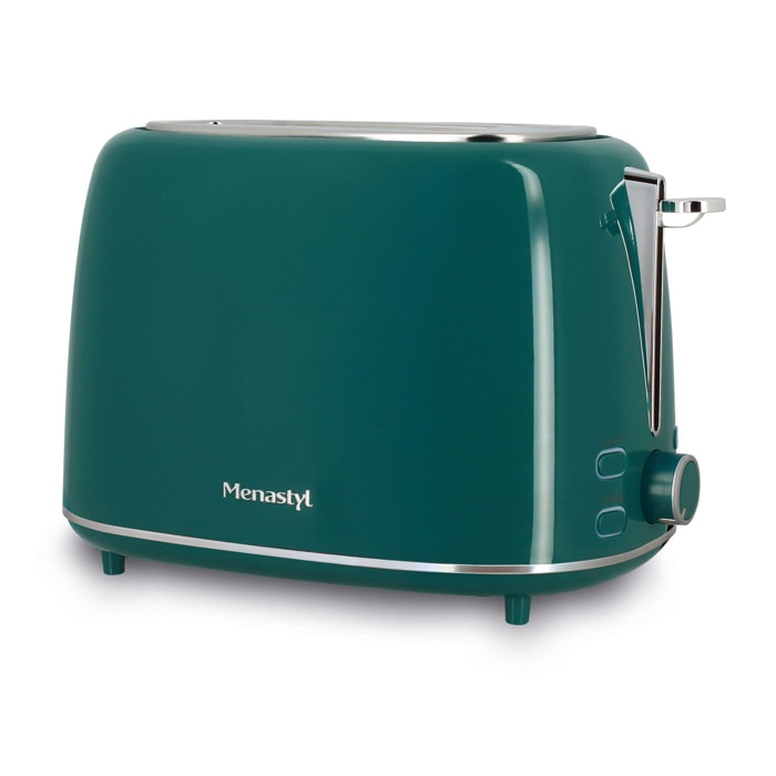 Grille pain 2 tranches bleu canard RETRO