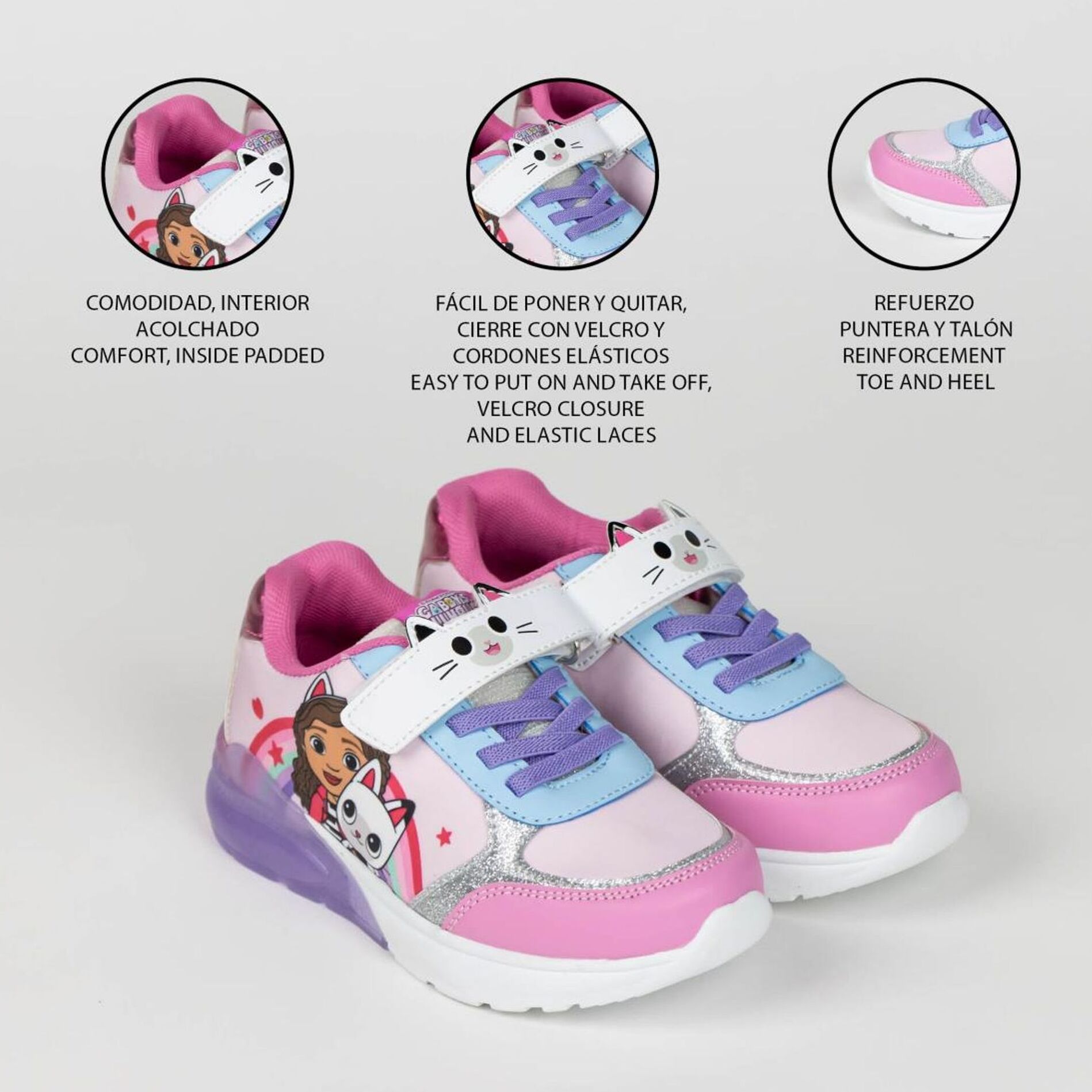 Deportiva Suela Tpr Con Luces Gabby´S Dollhouse