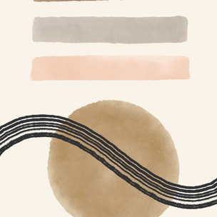 Tableau abstrait des années 50 Toile imprimée