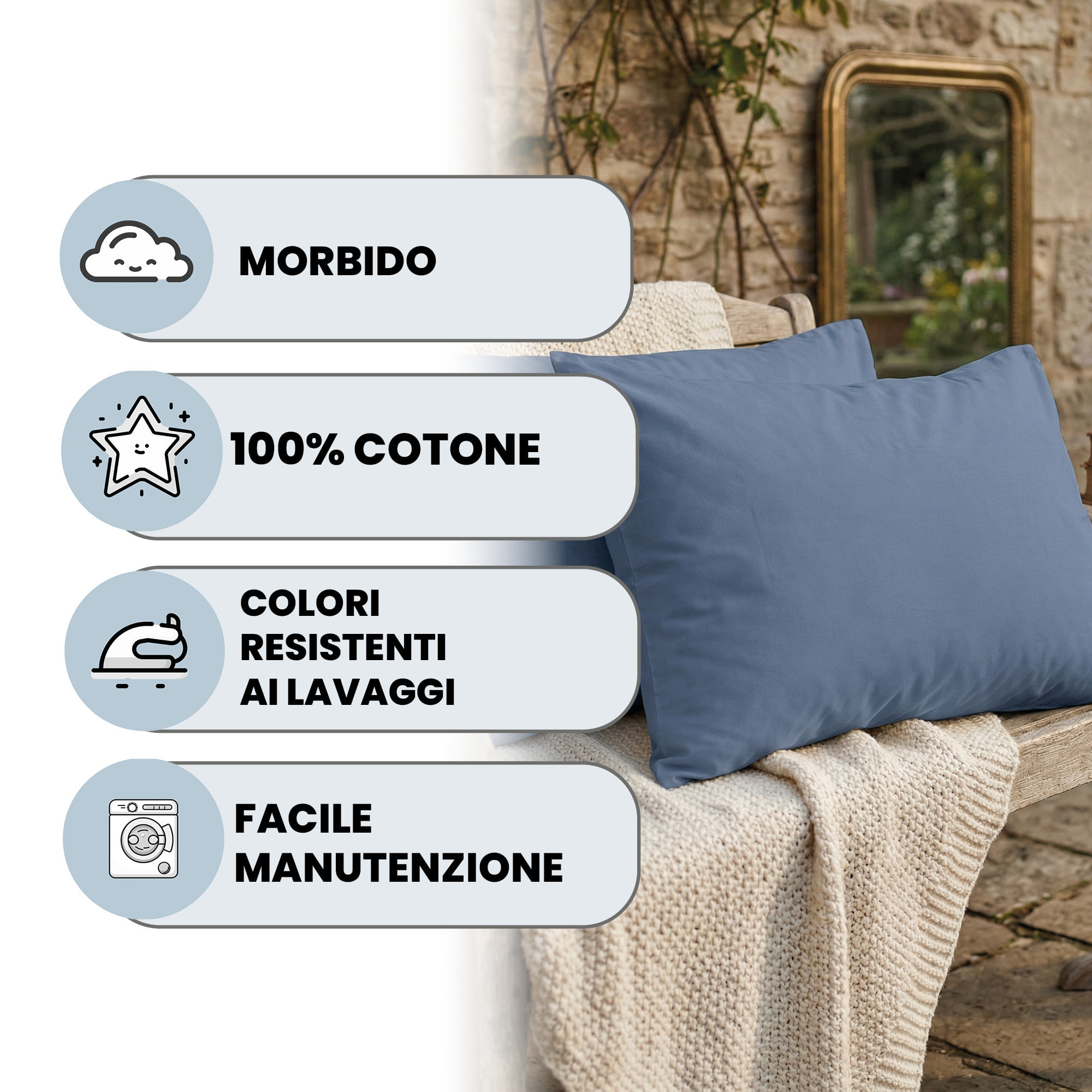 COPPIA FEDERE MAX COLOR, 100% Cotone, Made in Italy - AVIO