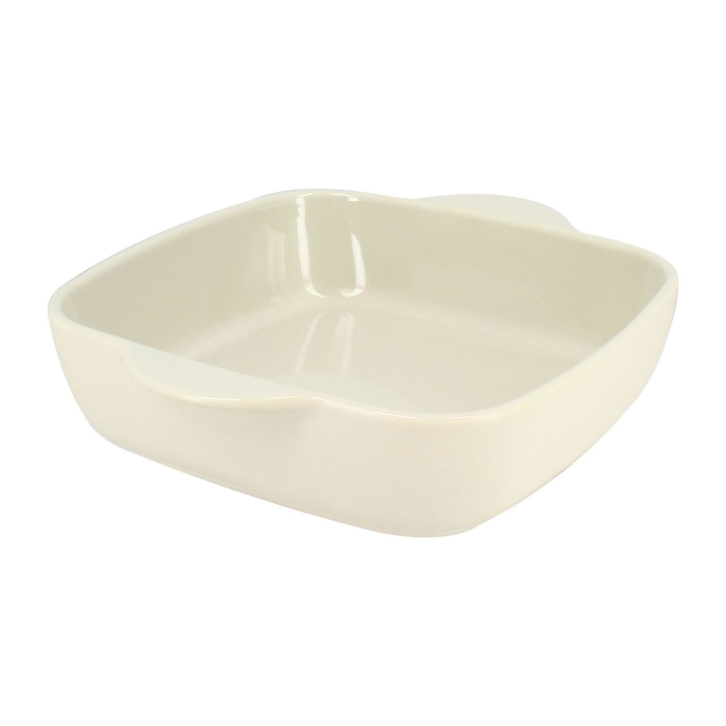 Plat à four carré en grès beige OCTAVE