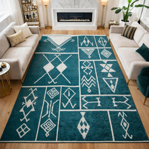 Tapis salon ETHNYA facile d'entretien