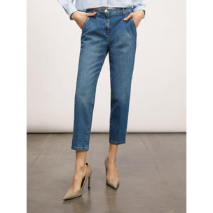 Motivi - Jeans regular con piega stirata - Blu