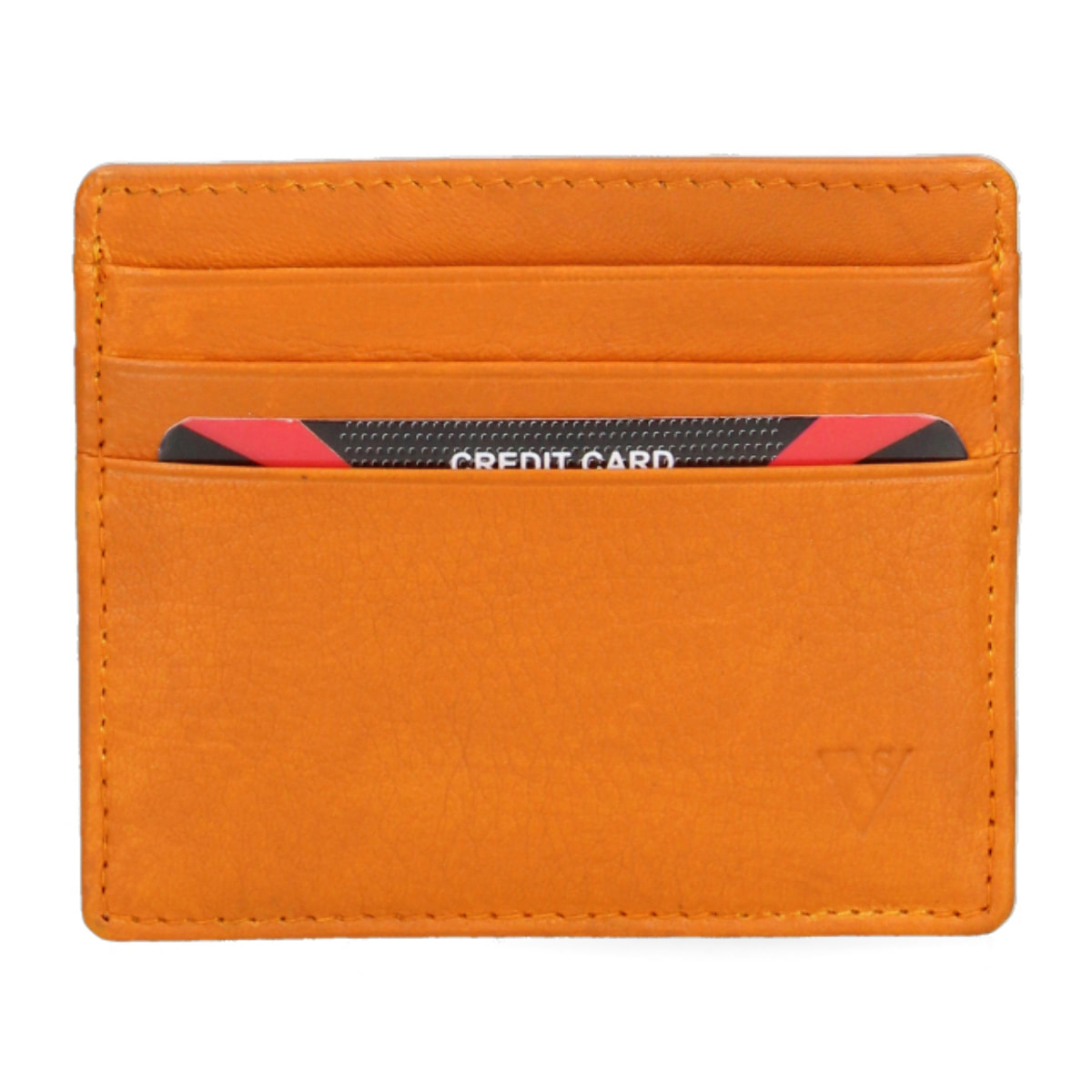 Porta carte da uomo In Vera pelle Made in Italy 10x8,5x0,5 cm