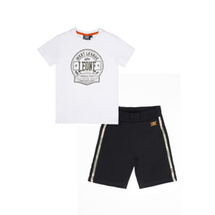 Conjunto infantil con camiseta de algodón Leone Camuflaje y pantalón corto