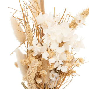 Composition fleurs séchées H25cm avec vase