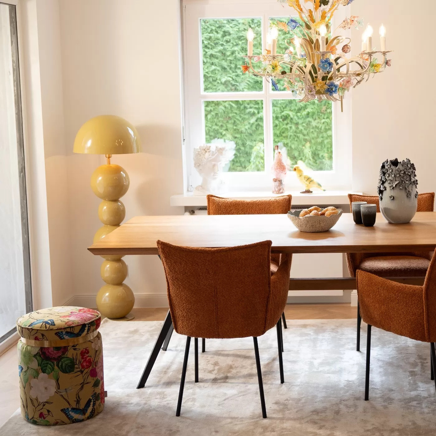 Lampadaire Candy moutarde 135cm Kare Design