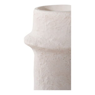 Set 2 portacandele in cemento bianco Vikasa Home