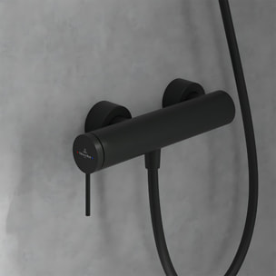 Mitigeur mécanique douche Loop & Friends+ Ensemble de doucheVerve Showers 3 jets Noir mat