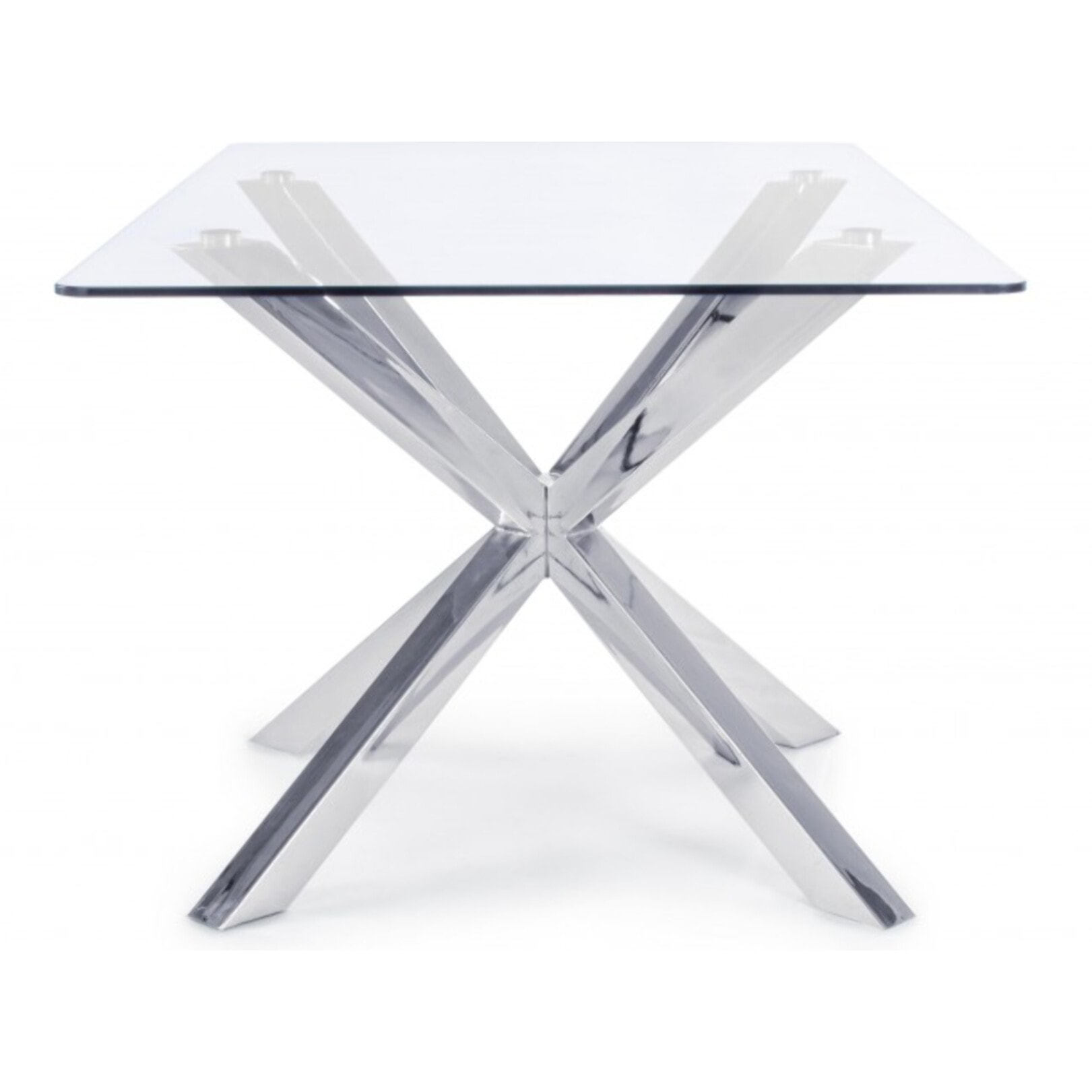 TAVOLO MAY RETTANGOLARE GAMBA ACCIAIO 160X90 cm