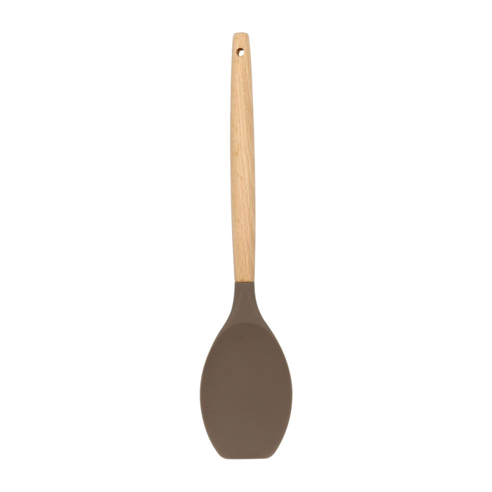 Spatule cuillère en silicone et manche en bois  ELIOTT
