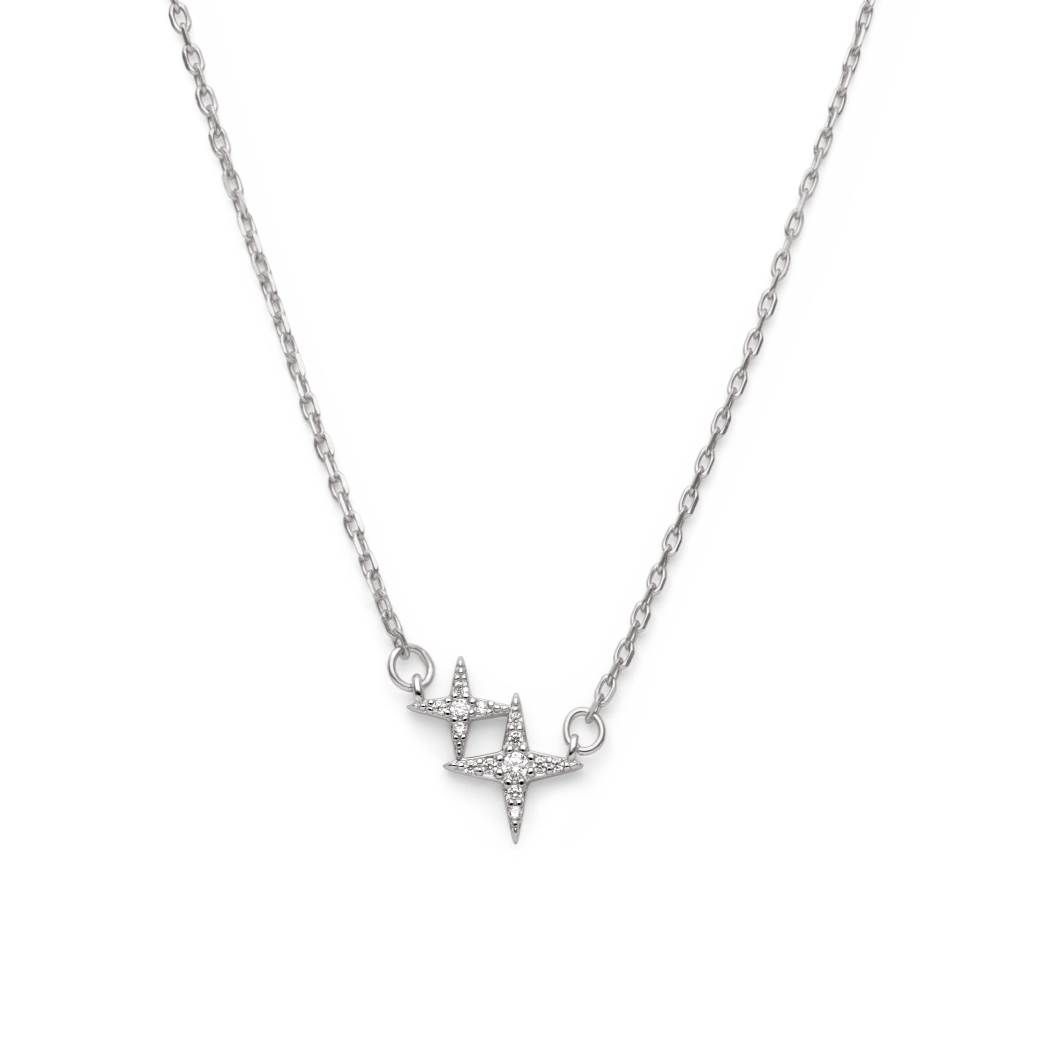Collar Duo Spark Plata
